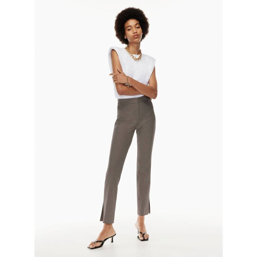 Babaton Atelier Numero Pant Houndstooth Black/Brown Size 6